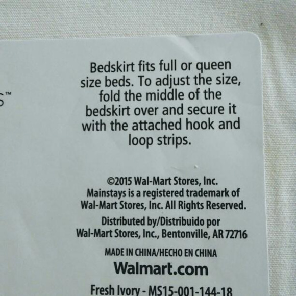 Mainstays Full / Queen Bedskirt - Picture 4 of 4